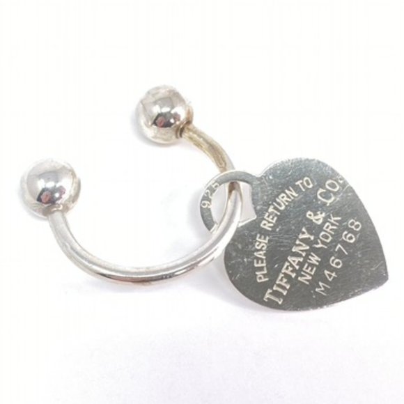 Authentic Tiffany Heart Tag Key Ring AG925